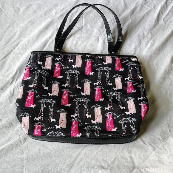 LuLu Guiness London Black Handbag - Picture 3 of 4